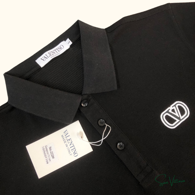 Camiseta Polo Bordada - Valentino