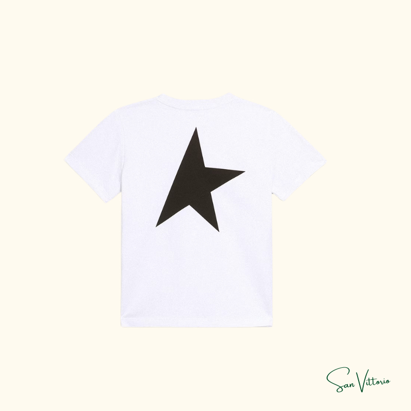 Camiseta "Big Star Back" Golden Goose