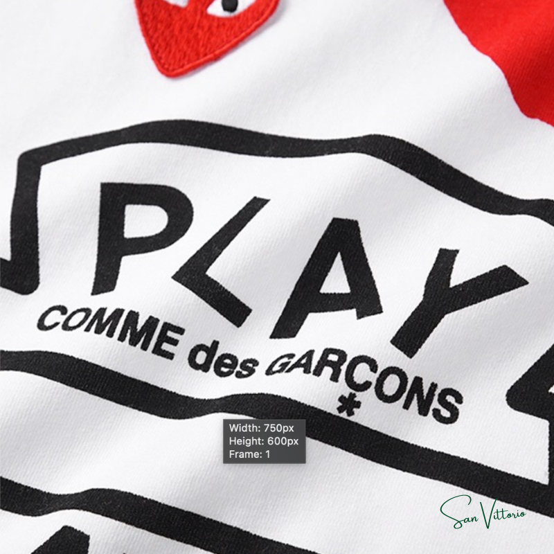 CDG Play Camiseta Com Estampa Gráfica