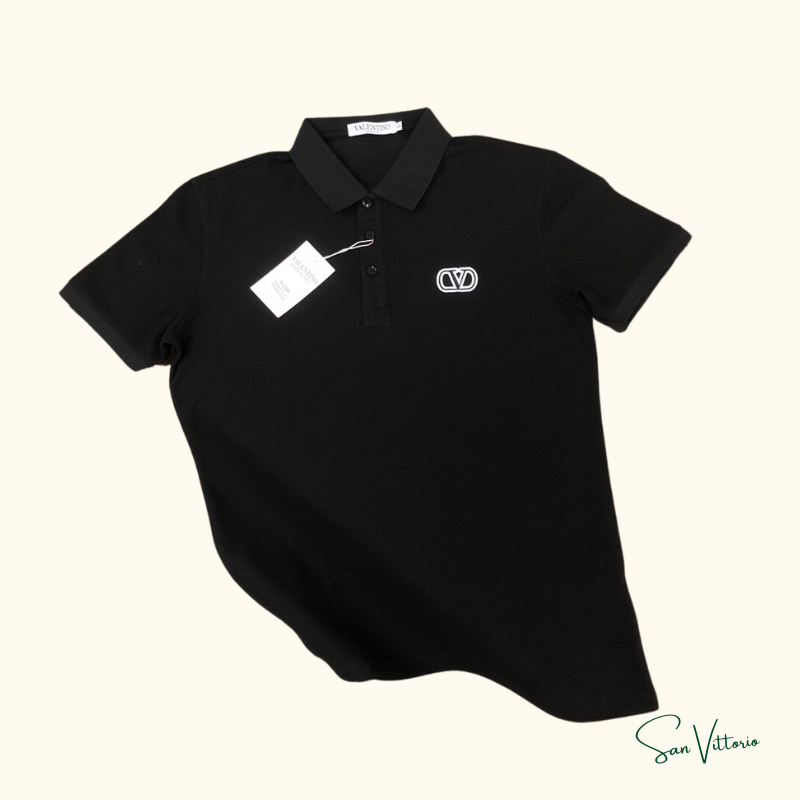 Camiseta Polo Bordada - Valentino