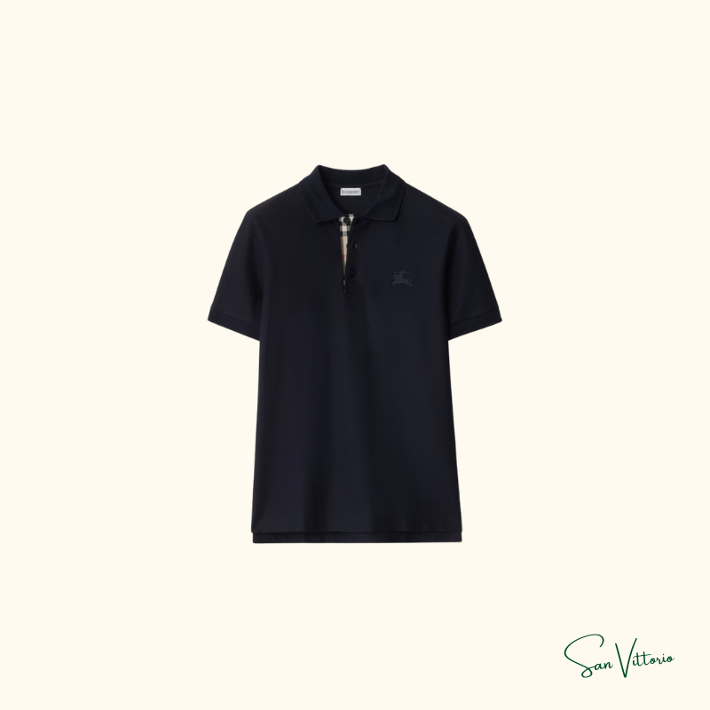 Camisa polo de algodão Burberry