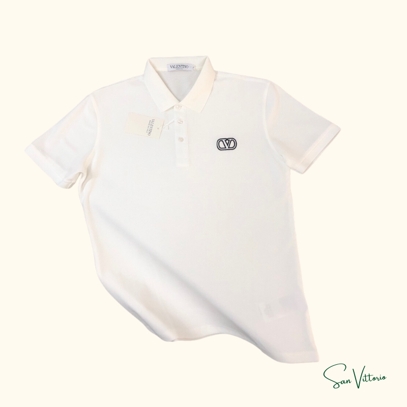Camiseta Polo Bordada - Valentino