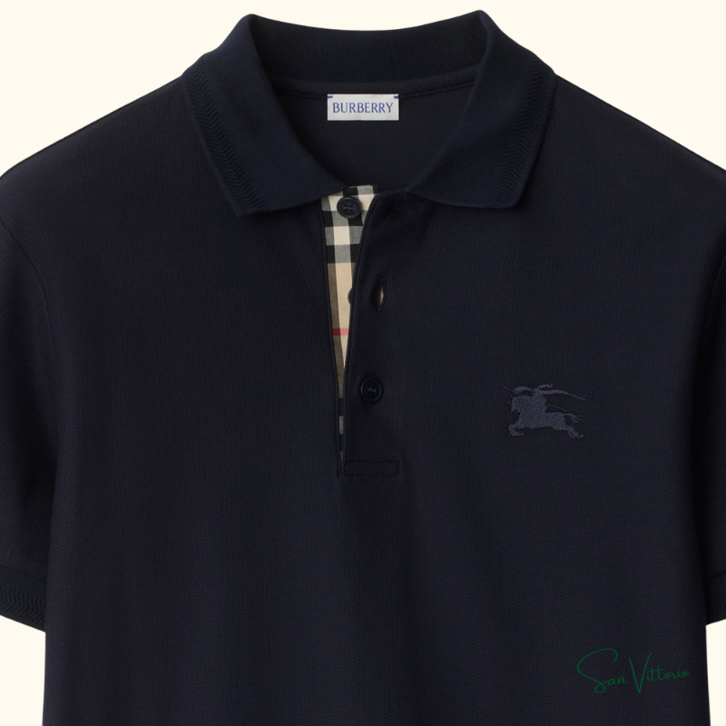 Camisa polo de algodão Burberry