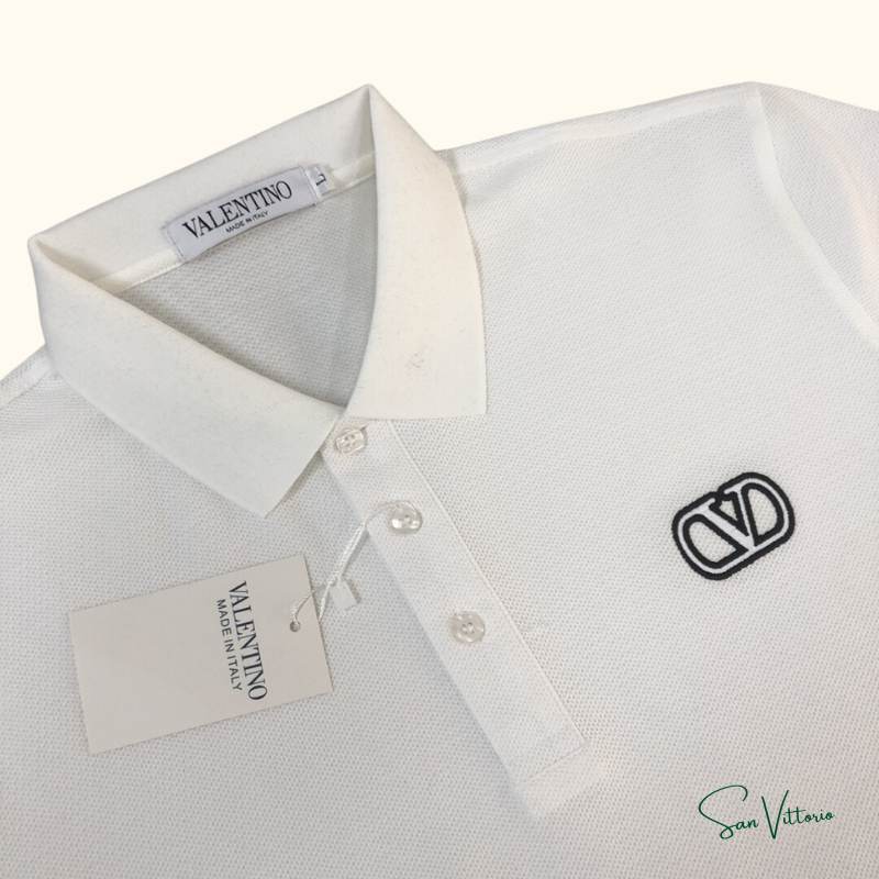 Camiseta Polo Bordada - Valentino