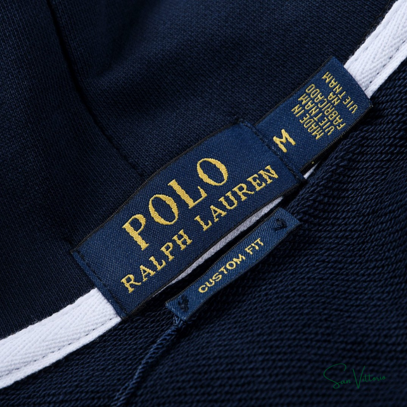 Moletom Capuz de Malha Dupla Zíper - Ralph Lauren