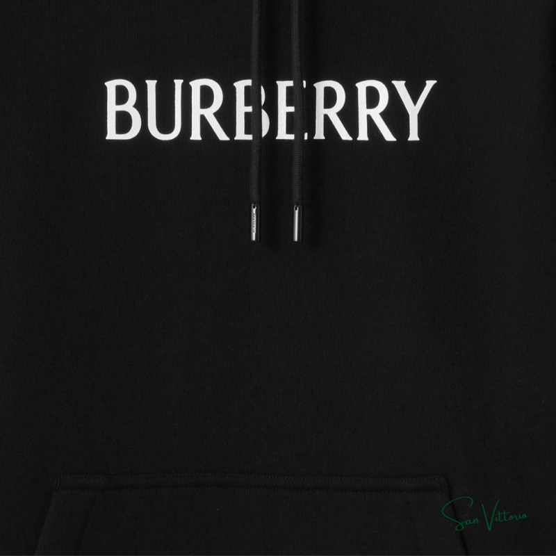 Moletom com Logo e Capuz Burberry
