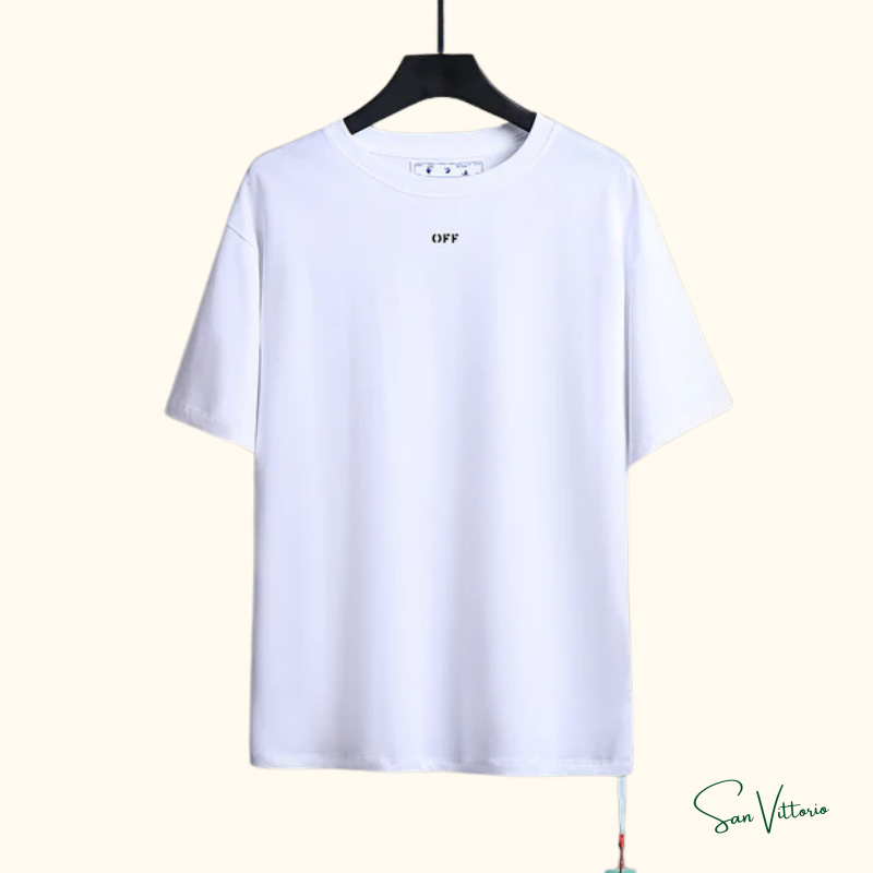 Camiseta "Arrow Stitched" Off-White