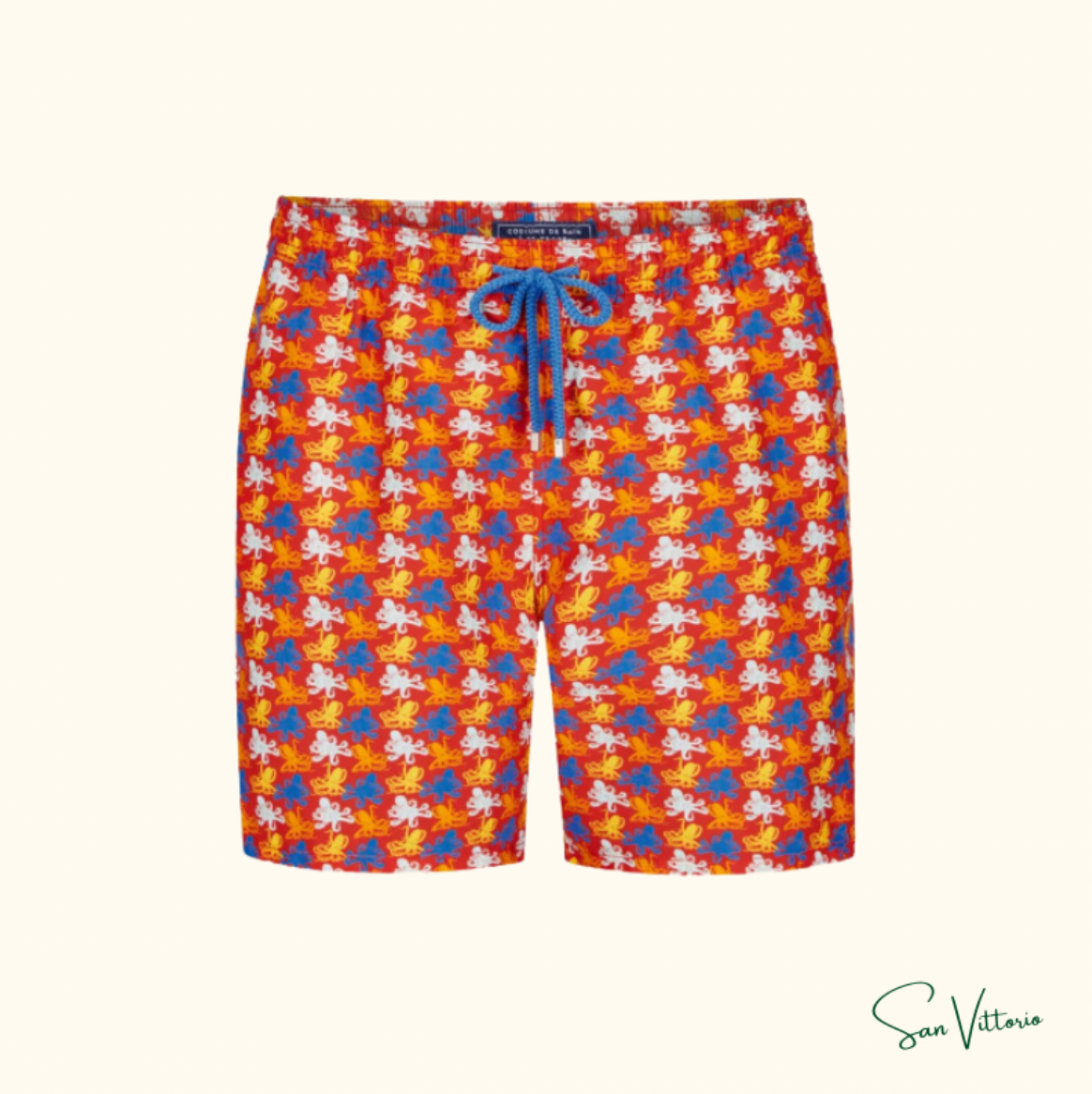 KIT Verão 1! Camiseta "Double Hearts" CDG + Shorts "Micro Poulpes" Vilebrequin