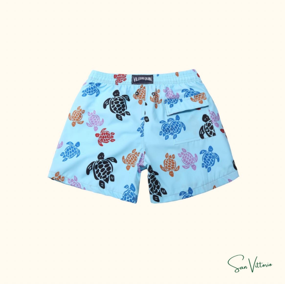 KIT Verão 3! Camiseta "Family Hearts" CDG + Shorts "Sea in Blue" Vilebrequin