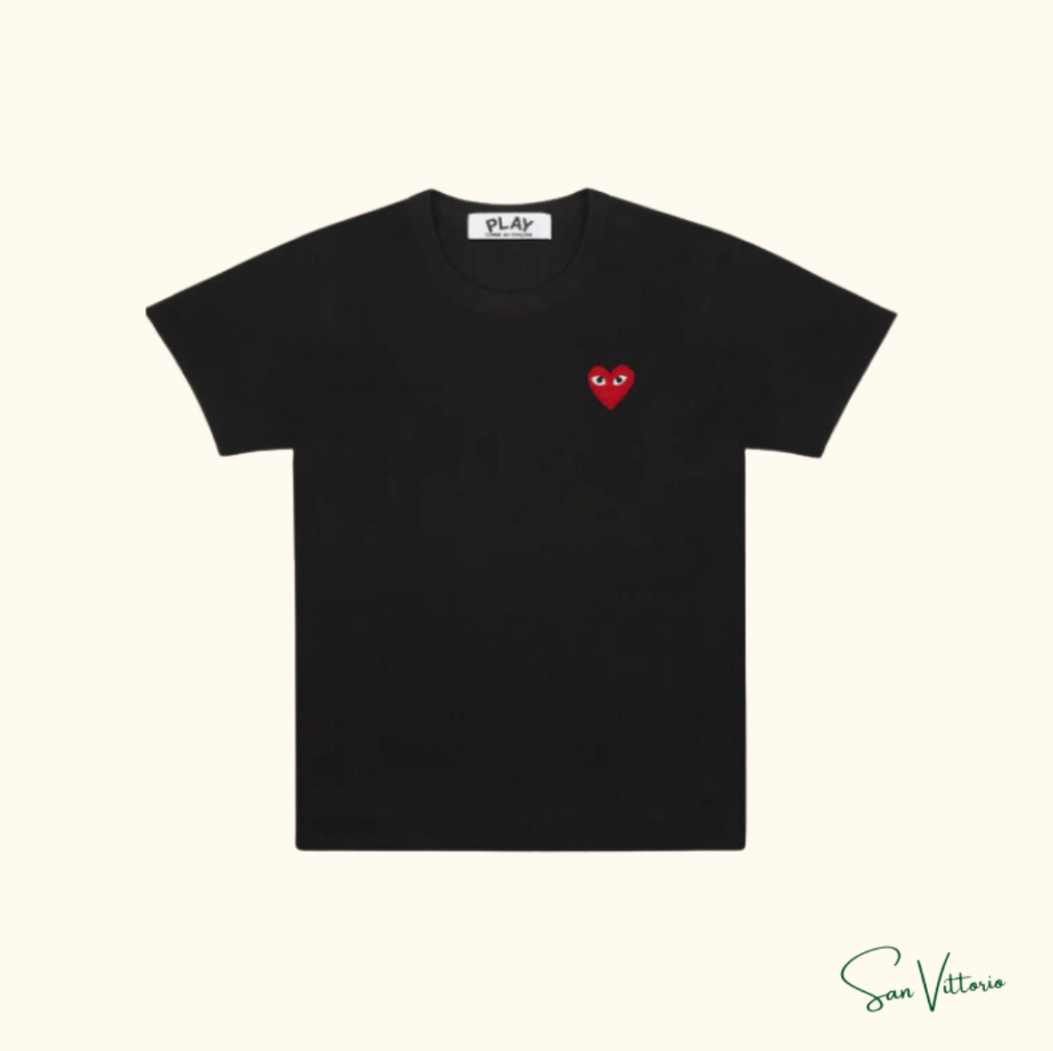 KIT! Camiseta "Opposite" Off-White + Camiseta "Play Basic" CDG Black