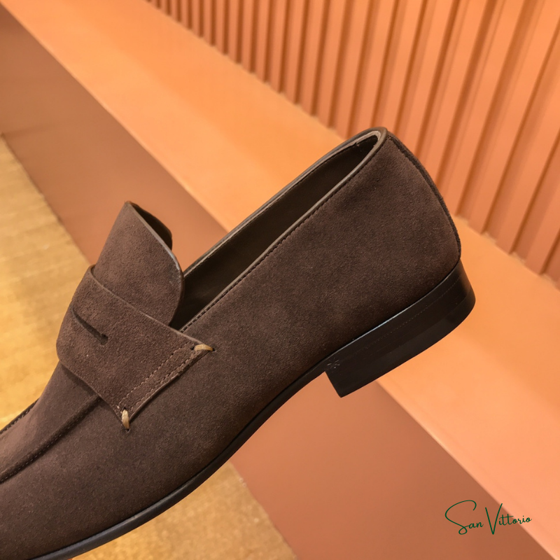 Mocassim "L'asola" Camurça Zegna