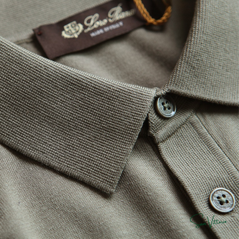 Camisa Polo "Khaki" Loro Piana