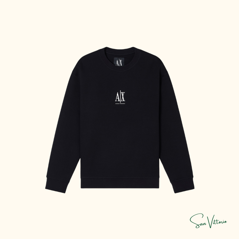 Moletom com Logo Bordado Armani Exchange