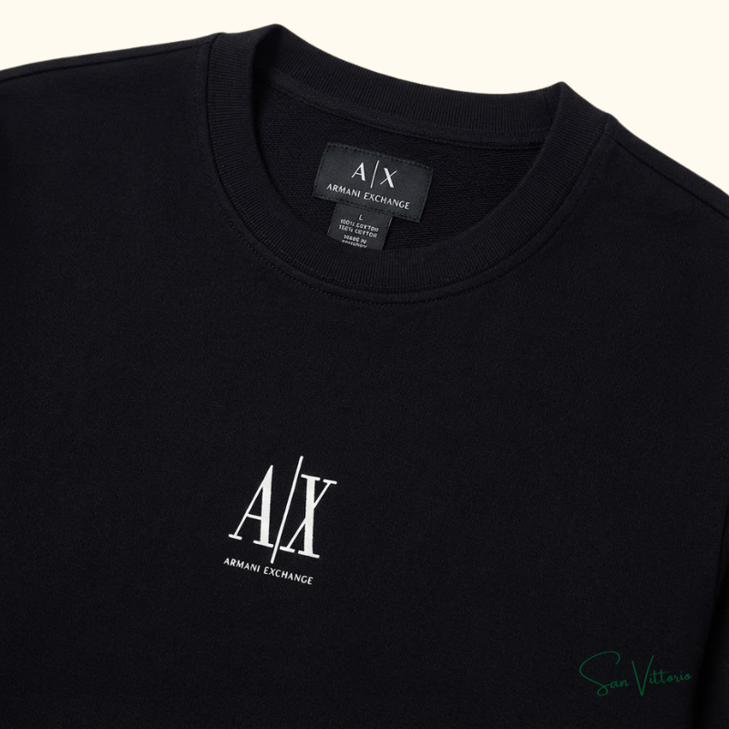 Moletom com Logo Bordado Armani Exchange