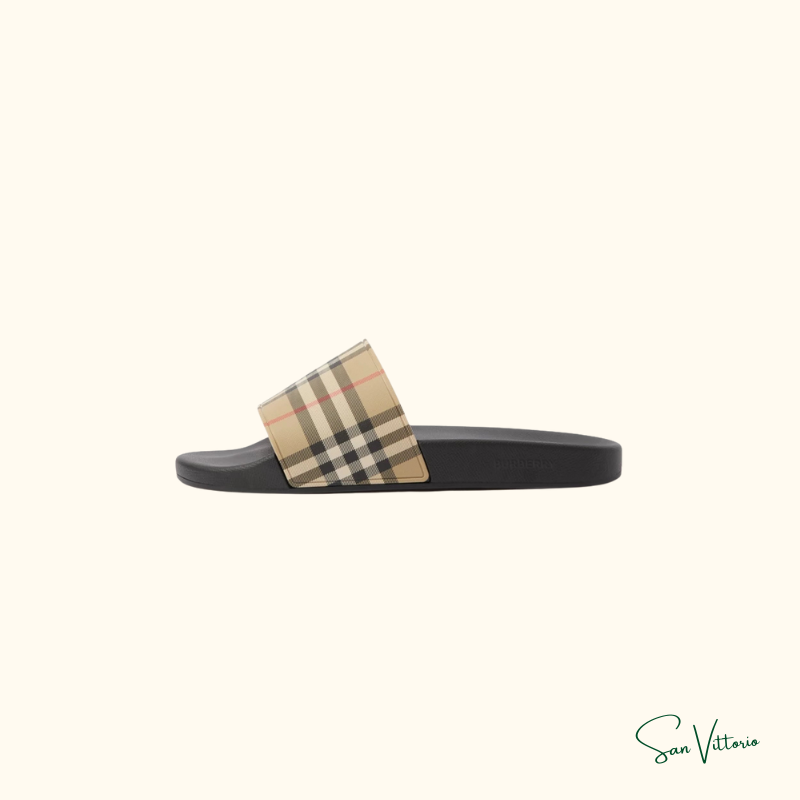 Sandália Slide "Check" Burberry