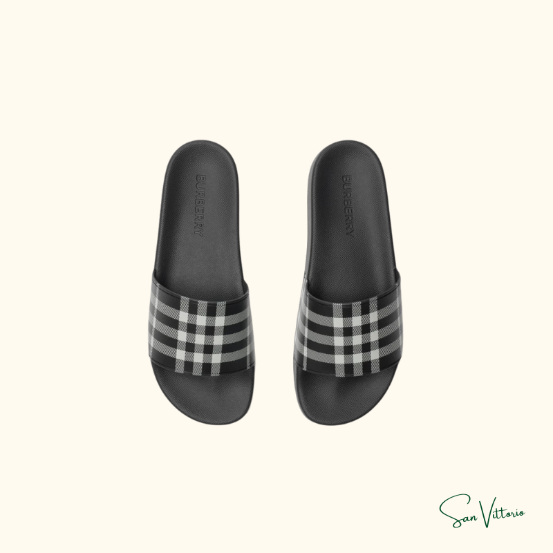 Sandália Slide "Check" Burberry