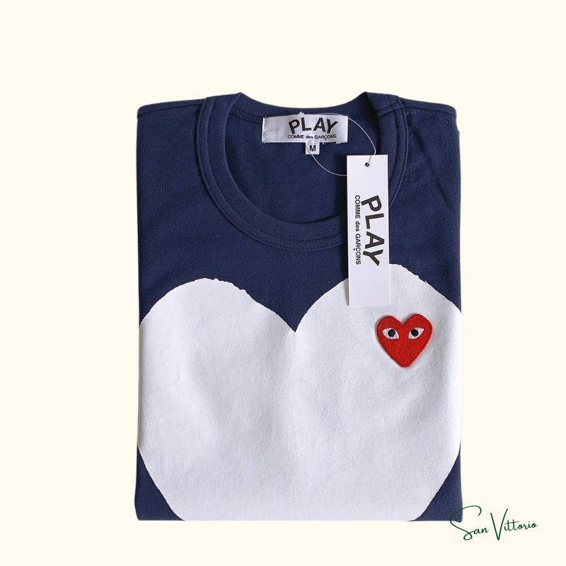 Camiseta "Print Heart Logo" CDG