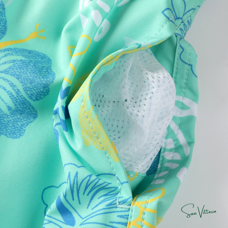 Shorts "Floral Turtle" Vilebrequin
