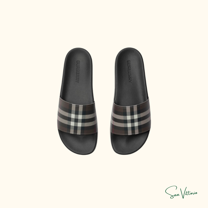 Sandália Slide "Check" Burberry