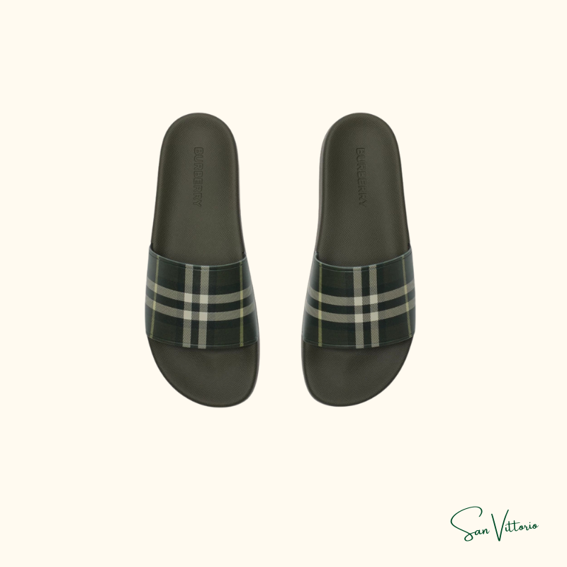 Sandália Slide "Check" Burberry