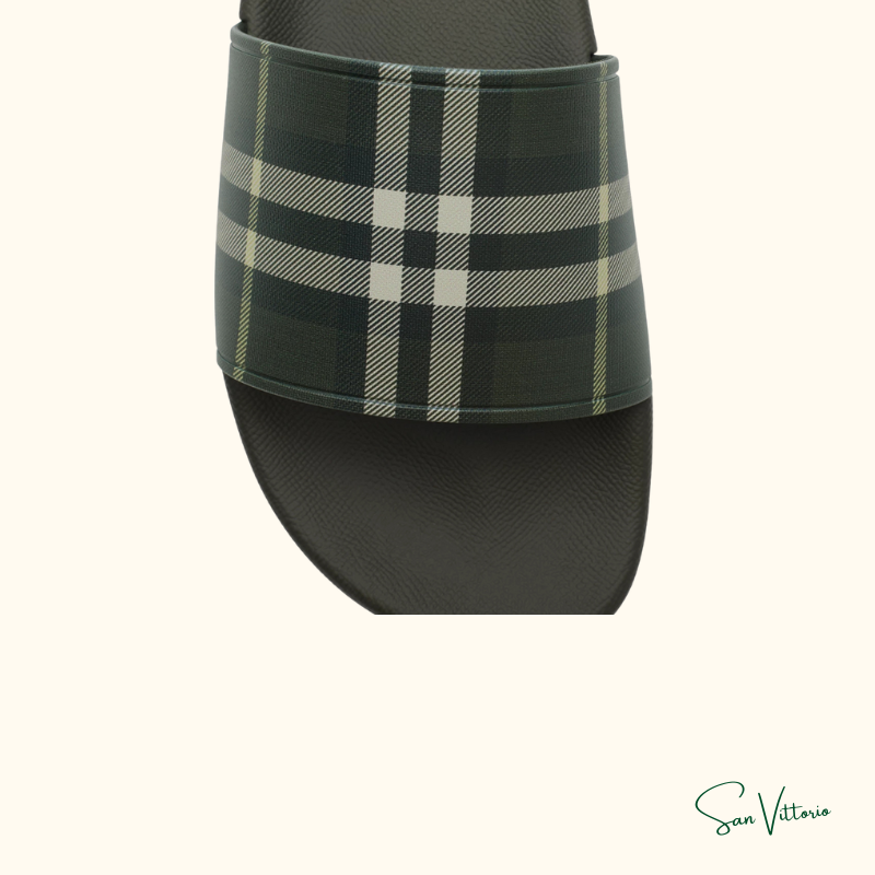 Sandália Slide "Check" Burberry