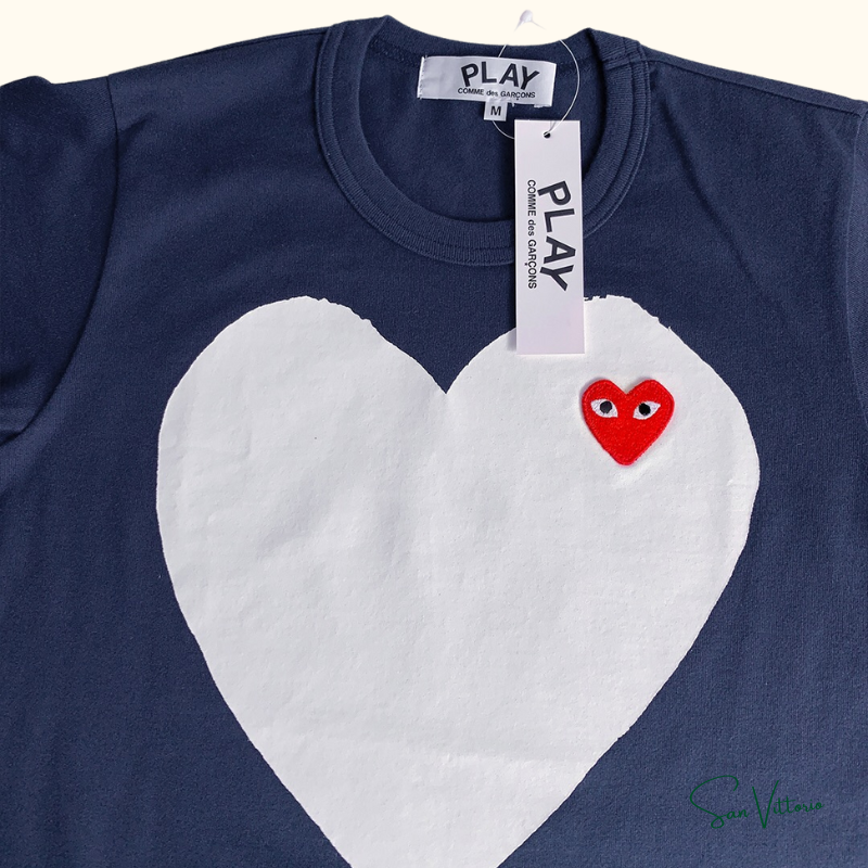 Camiseta "Print Heart Logo" CDG