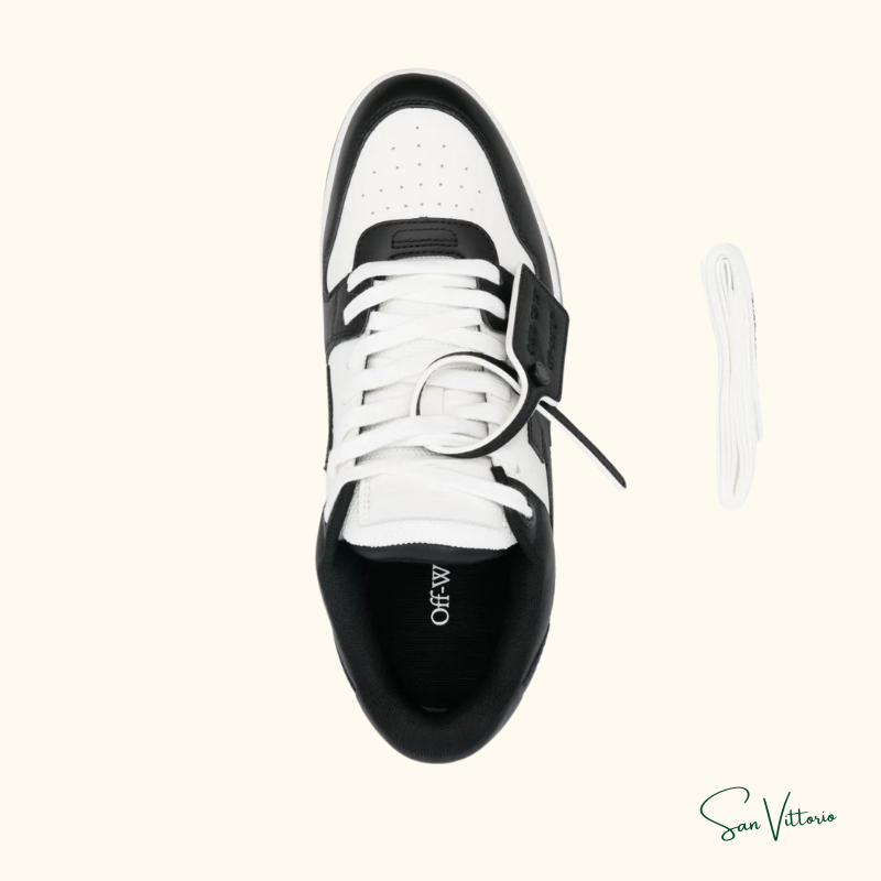 Tênis  Out of Office Calf Leather Black Off-White