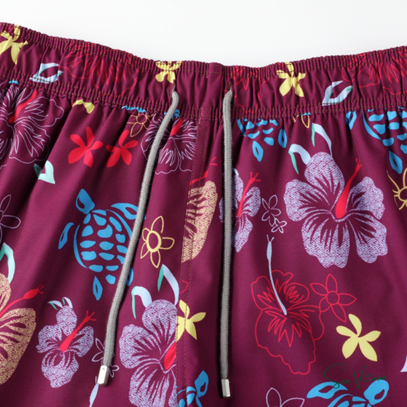 Shorts "Floral Turtle" Vilebrequin