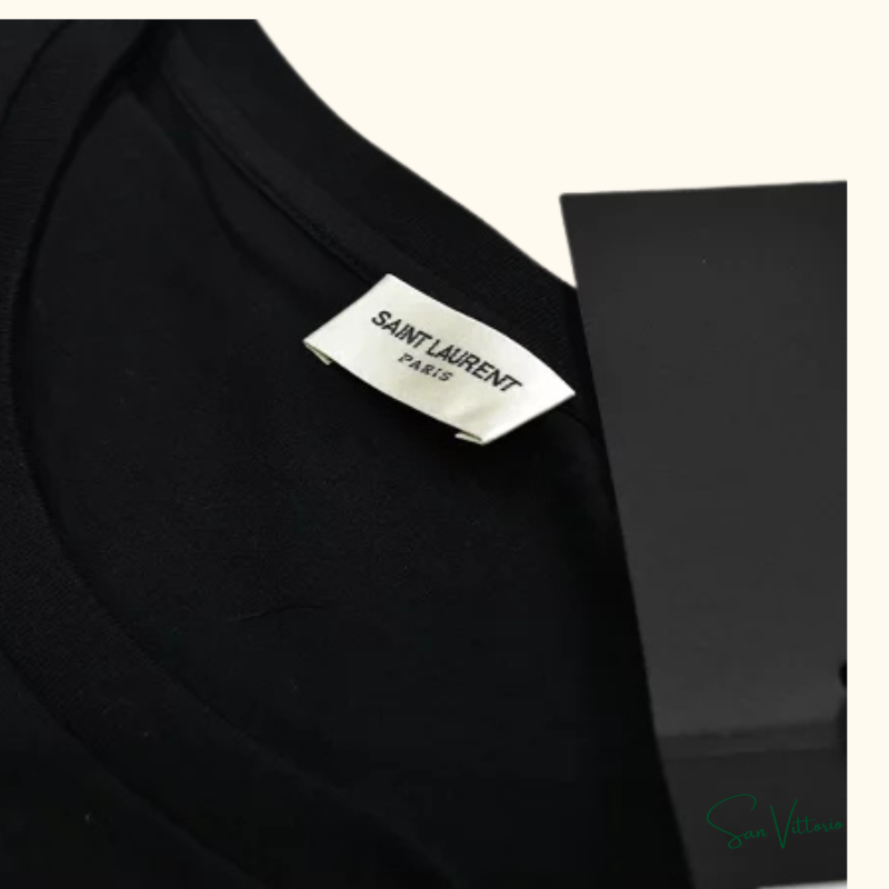 Camiseta Com Estampa De Logo Saint Laurent