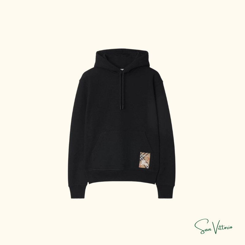 Moletom com Etiqueta Xadrez Burberry