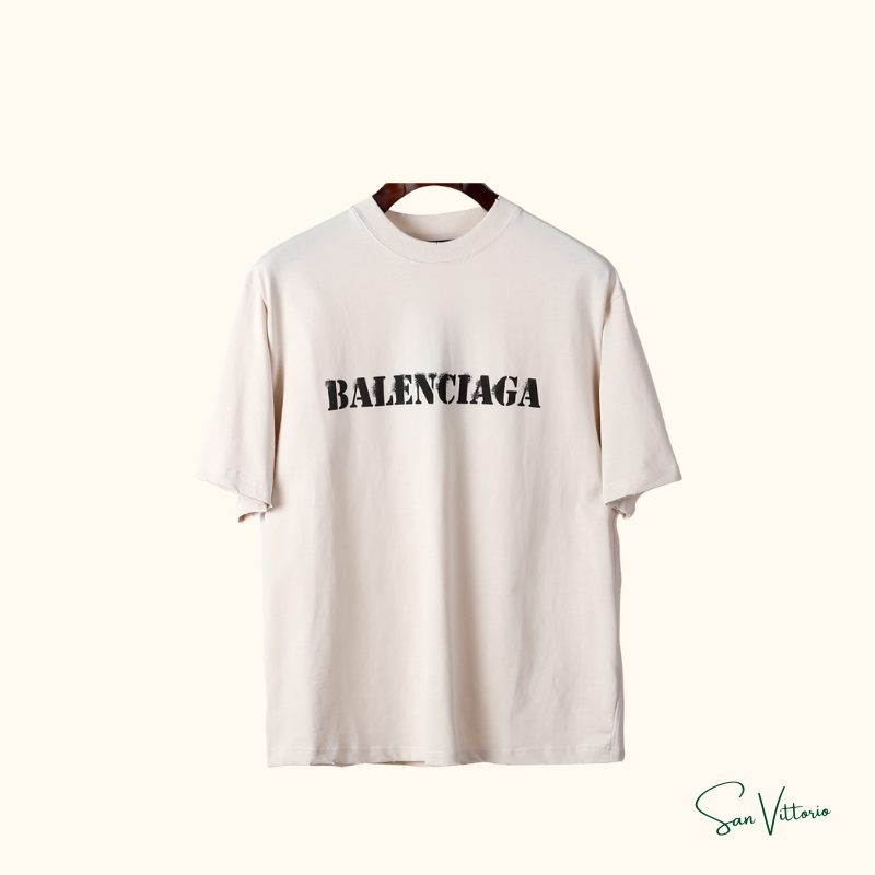 Camiseta "Vintage Logo" Balenciaga