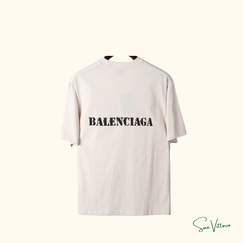 Camiseta "Vintage Logo" Balenciaga