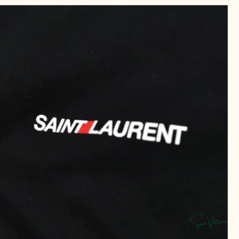 Camiseta Com Estampa De Logo Saint Laurent