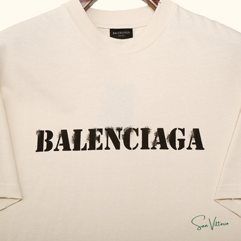 Camiseta "Vintage Logo" Balenciaga