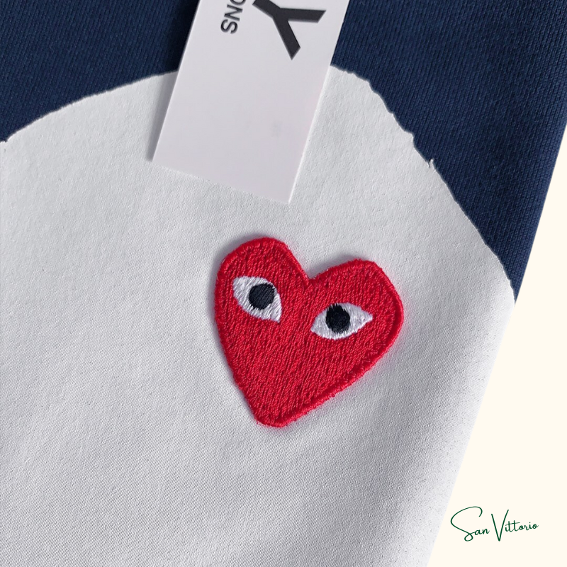Camiseta "Print Heart Logo" CDG