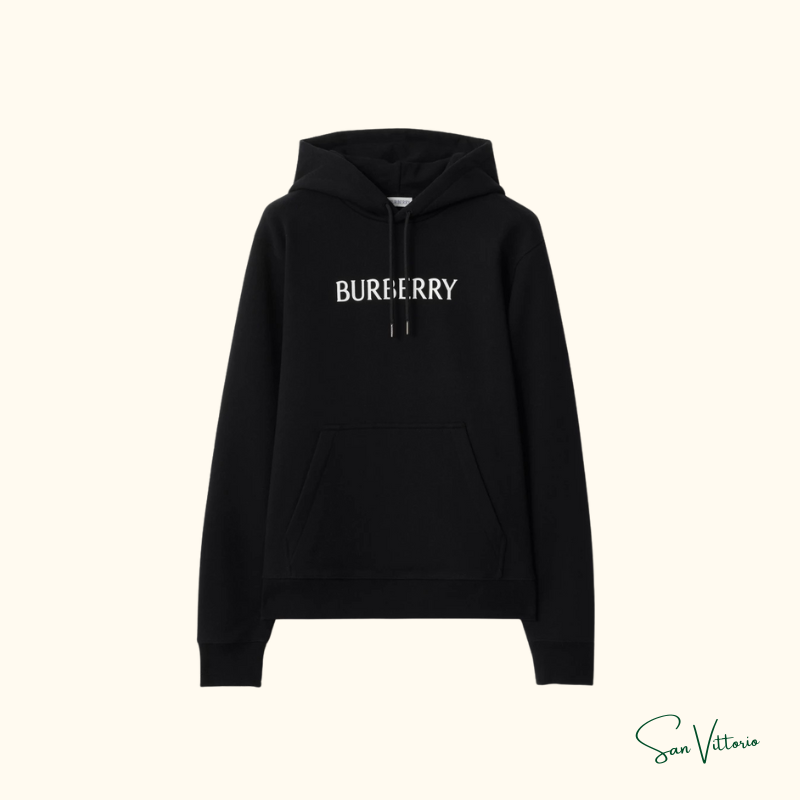 Moletom com Logo e Capuz Burberry