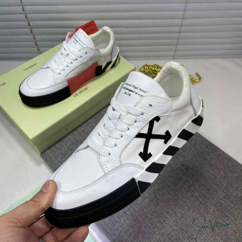 Tênis "Vulcanized Low Couro" Off-White