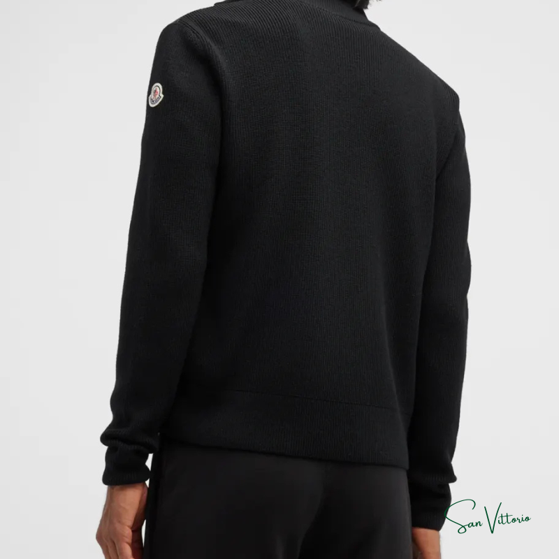 Jaqueta "Cardigan" Moncler com Acolchoado e Lã