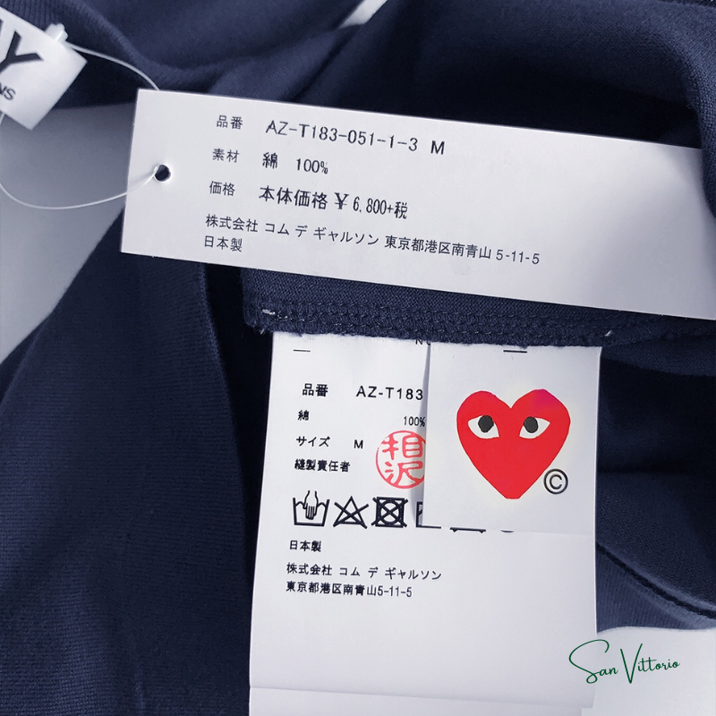 Camiseta "Print Heart Logo" CDG