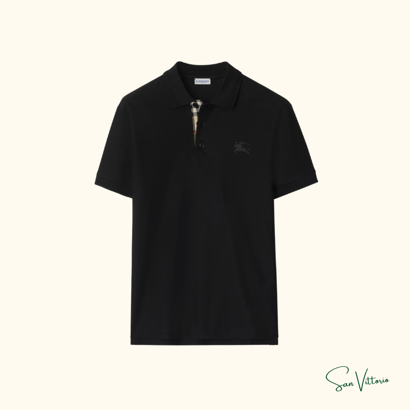 Camisa polo de algodão Burberry