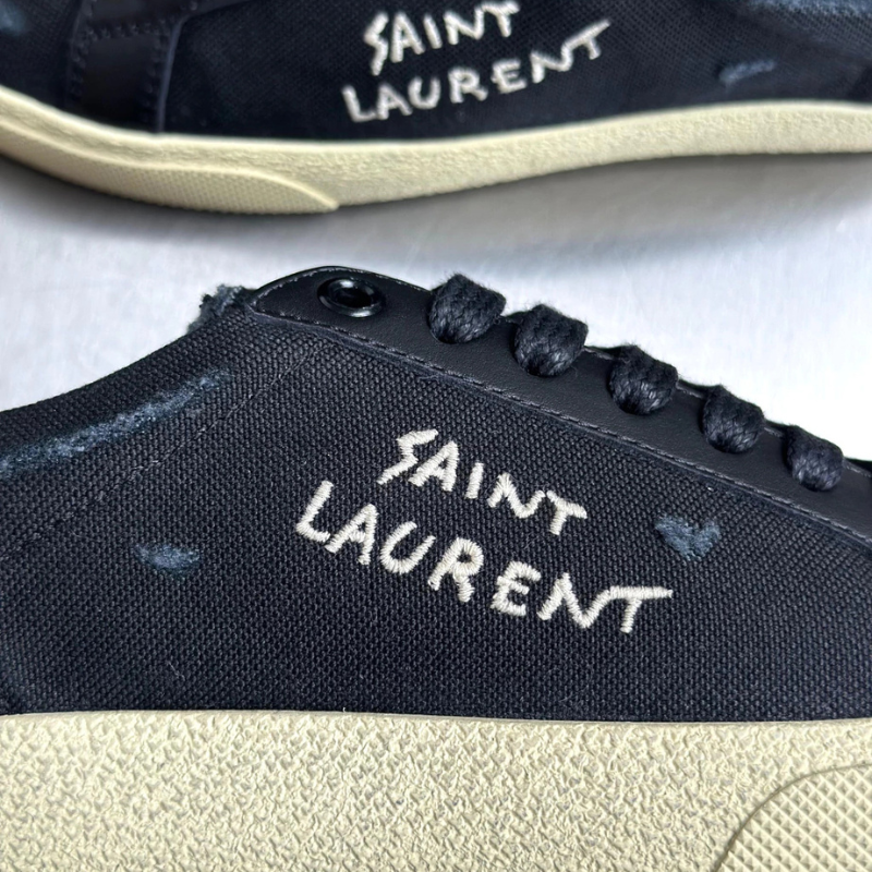 Tênis Cano Baixo Yves Saint Laurent Preto