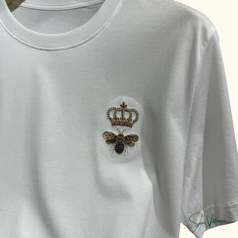 Camiseta "Bee Crown" Dolce & Gabbana