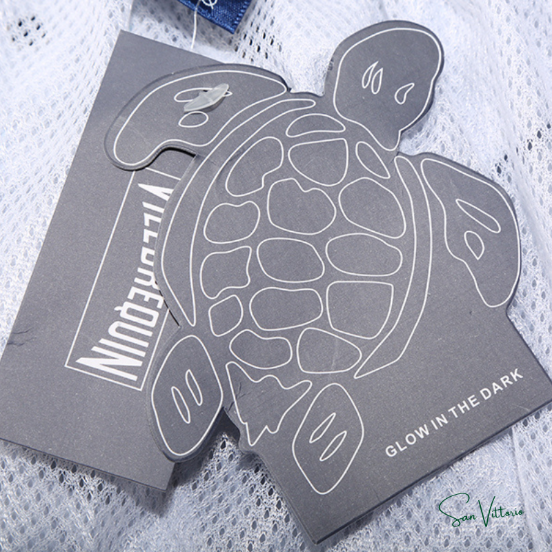 Short "Dark Blue Colorful Mini Turtles" Vilebrequin