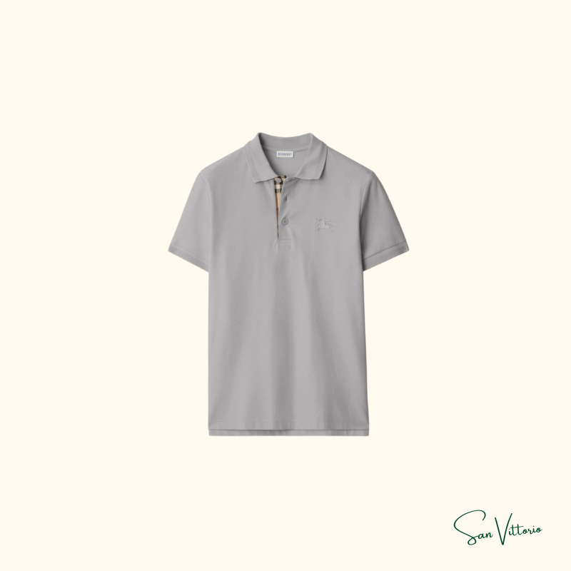 Camisa polo de algodão Burberry