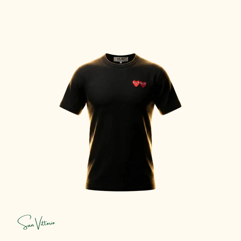 Camiseta "Double Hearts" CDG