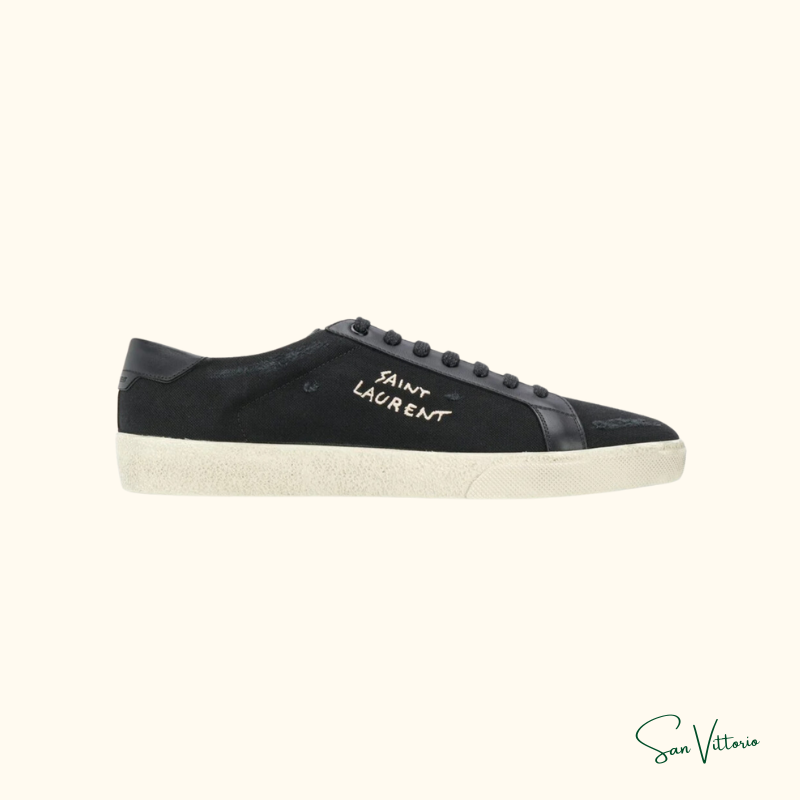 Tênis Cano Baixo Yves Saint Laurent Preto