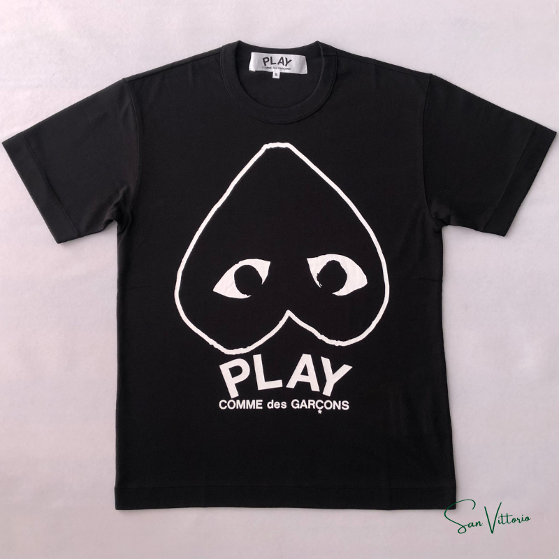 Camiseta "White Outline" Black CDG