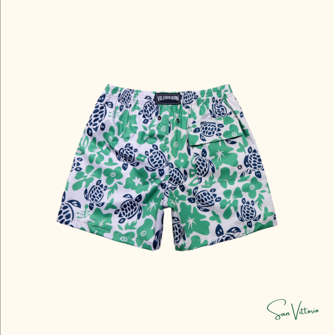 KIT Verão 2! Camiseta "Black Emblem" CDG + Shorts "Moorea Sea" Vilebrequin