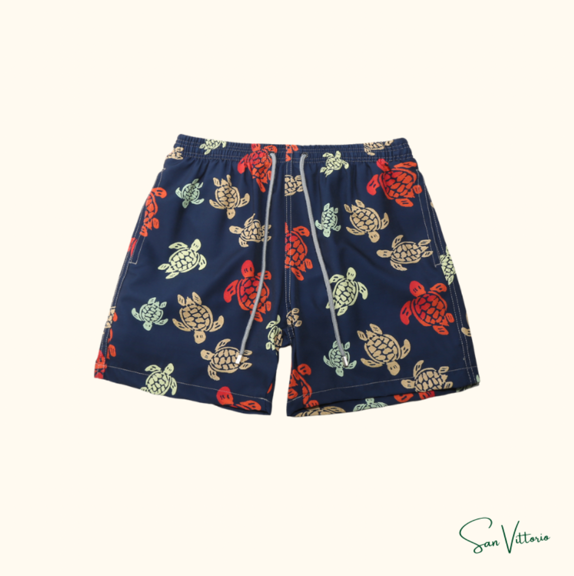 KIT Praia! Sandália "Arizona" Birkenstock + Shorts "Tortues Multicolores" Vilebrequin